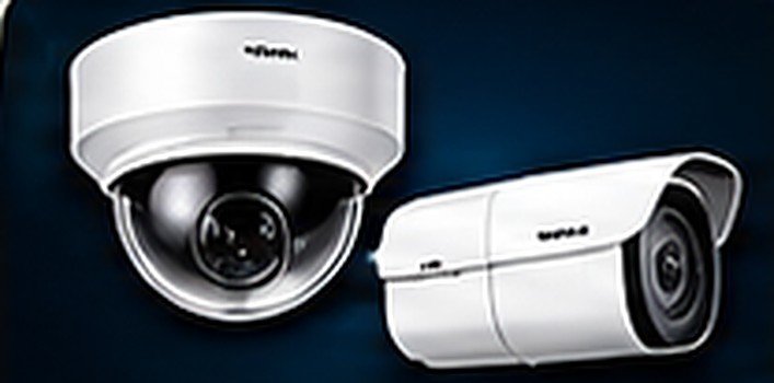 Dome and bullet CCTV cameras